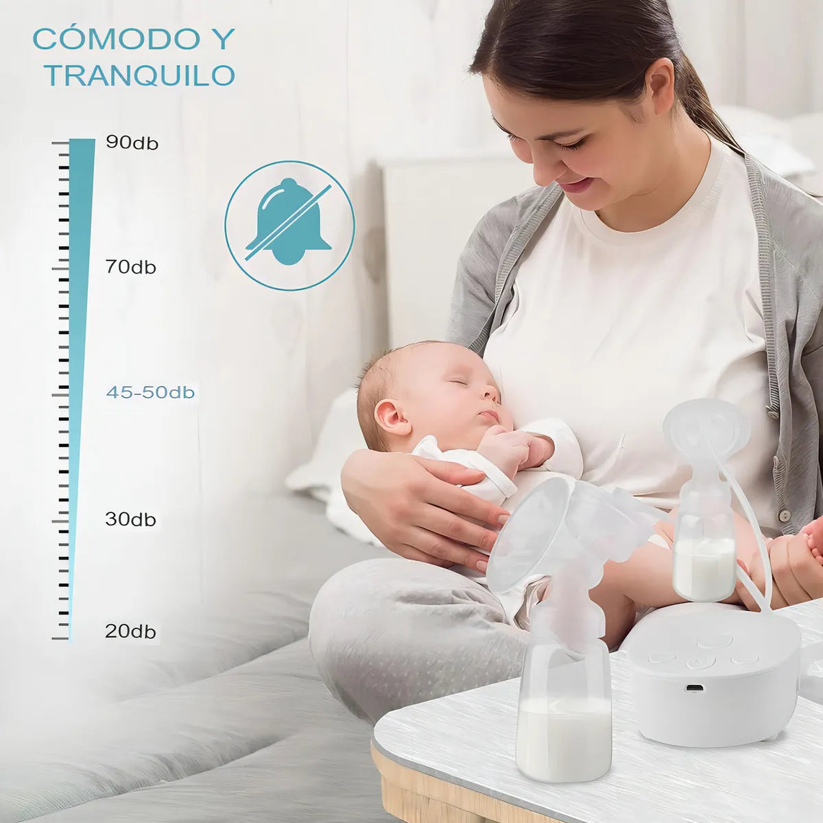 🍼 Extractor De Leche Materna Doble Eléctrico — Más Comodidad Para Mamá y Más Tiempo Para Tu Bebé