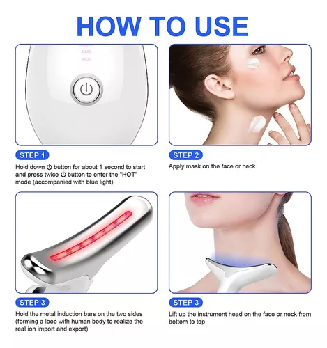 Masajeador Papada Facial LUZ LED
