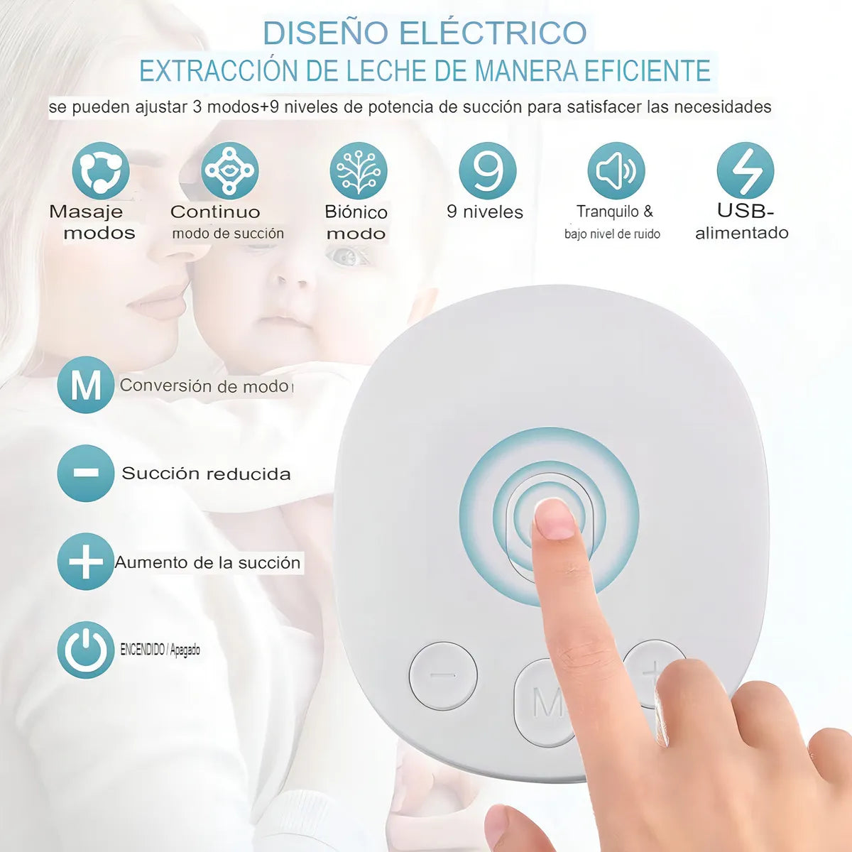 🍼 Extractor De Leche Materna Doble Eléctrico — Más Comodidad Para Mamá y Más Tiempo Para Tu Bebé