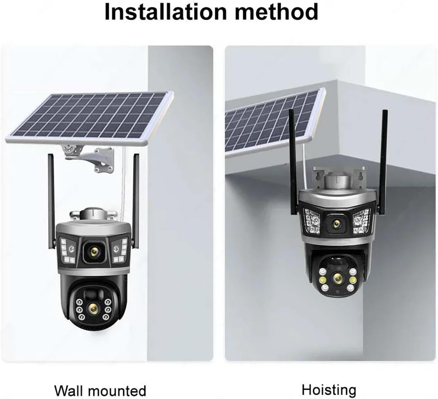 Cámara Exterior Panel Solar